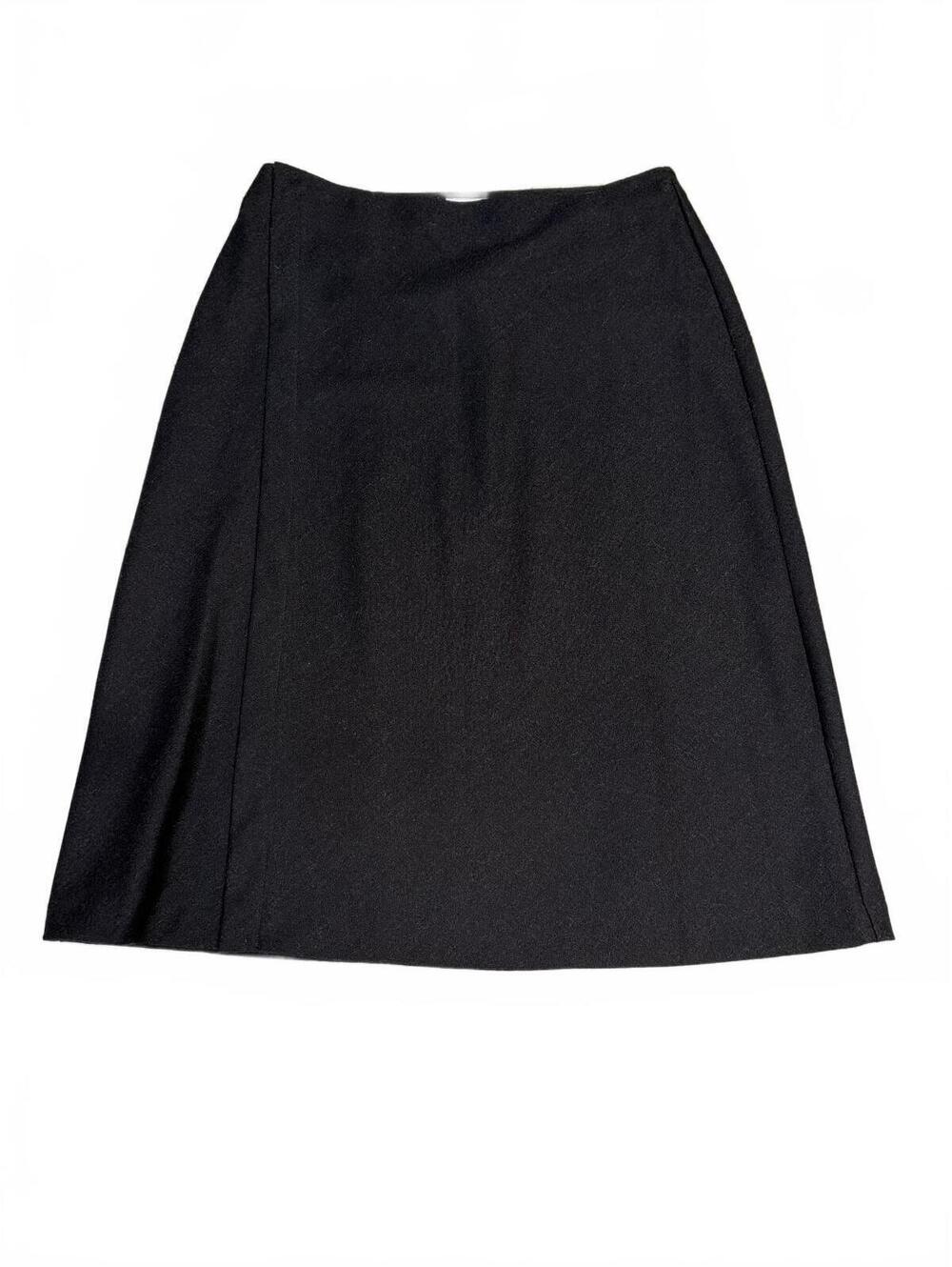 GAP Factory Store Women's Black Wool Blend A-Line Skirt Size 6